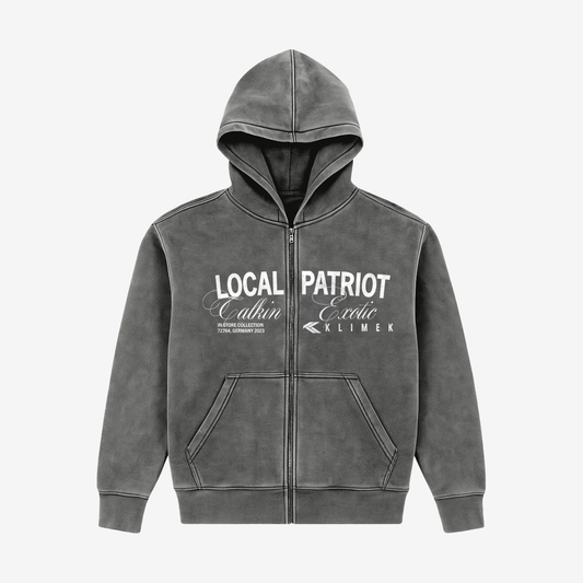 KLIMEK | BEATER – ZIPHOODIE ASH GREY V2