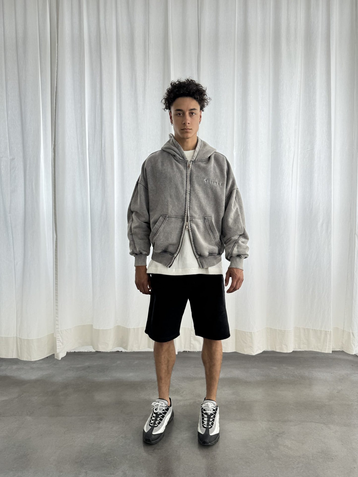 KLIMEK | BEATER – ZIPHOODIE ASH GREY V1