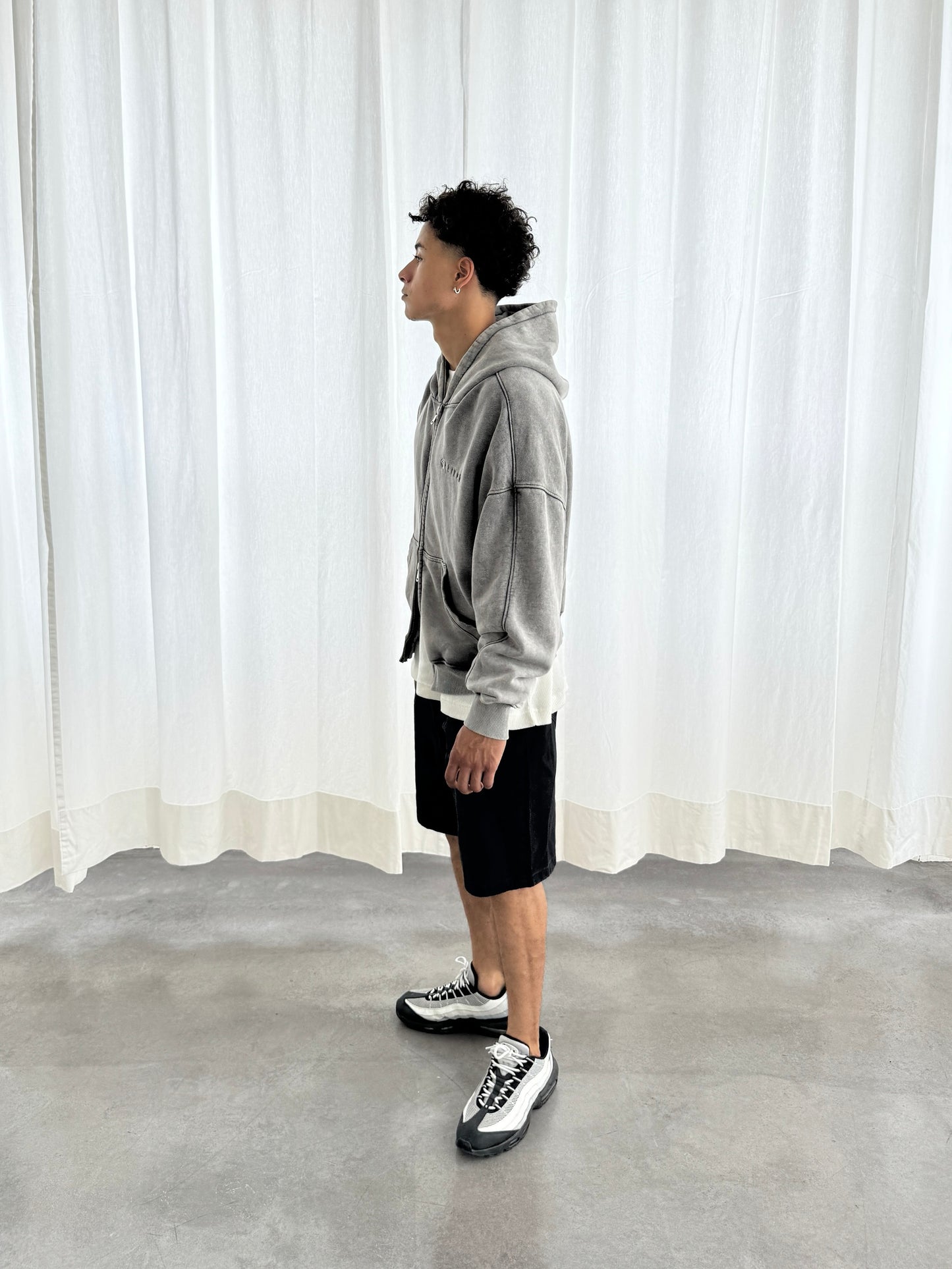 KLIMEK | BEATER – ZIPHOODIE ASH GREY V1