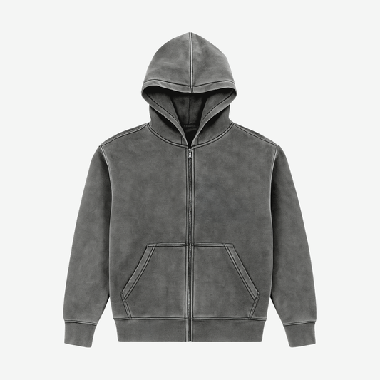 KLIMEK | BEATER – ZIPHOODIE ASH GREY V1